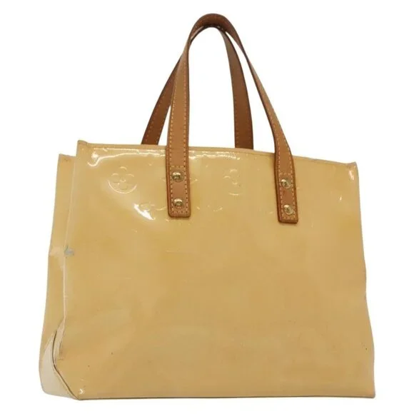 LOUIS VUITTON Monogram Vernis Reade PM Bag Marshmallow Pink Auth - Picture 1 of 16